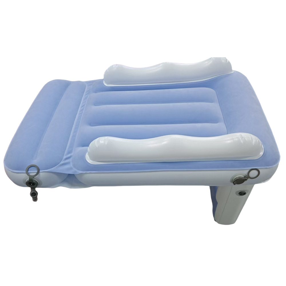 Picture of Amazon Baby Inflatable Mattress Children's Car Rear Folding Car Mat Outdoor Travel Thickened Flocking Air Cushion