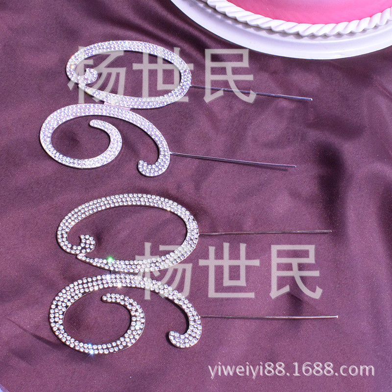 Picture of Wedding cake insert card foreign trade best selling wedding cake accessories large number 50 60 70 90