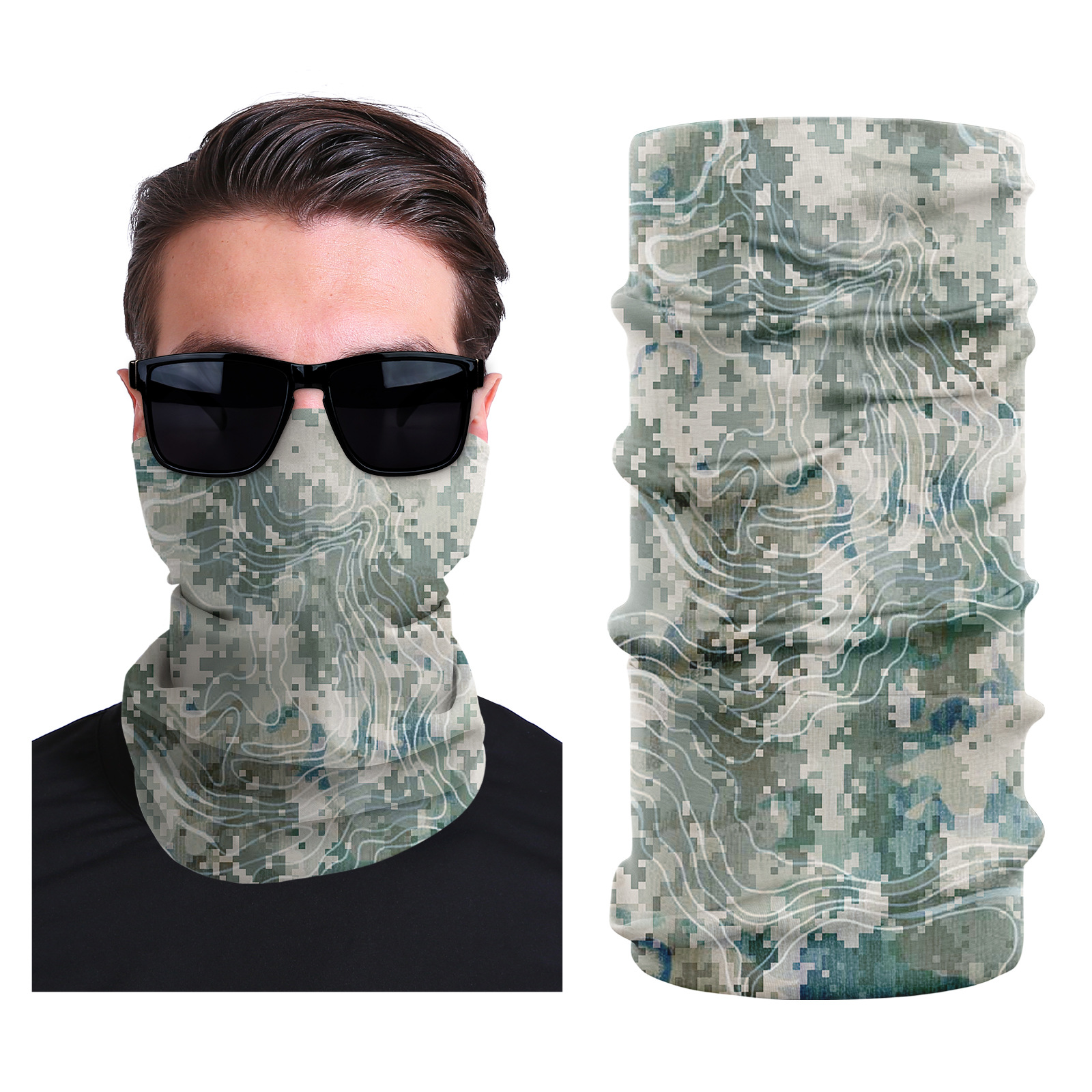 Picture of Xunhui magic scarf outdoor scarf mountaineering riding scarf high elastic seamless Ice Silk face towel cross-border bandana