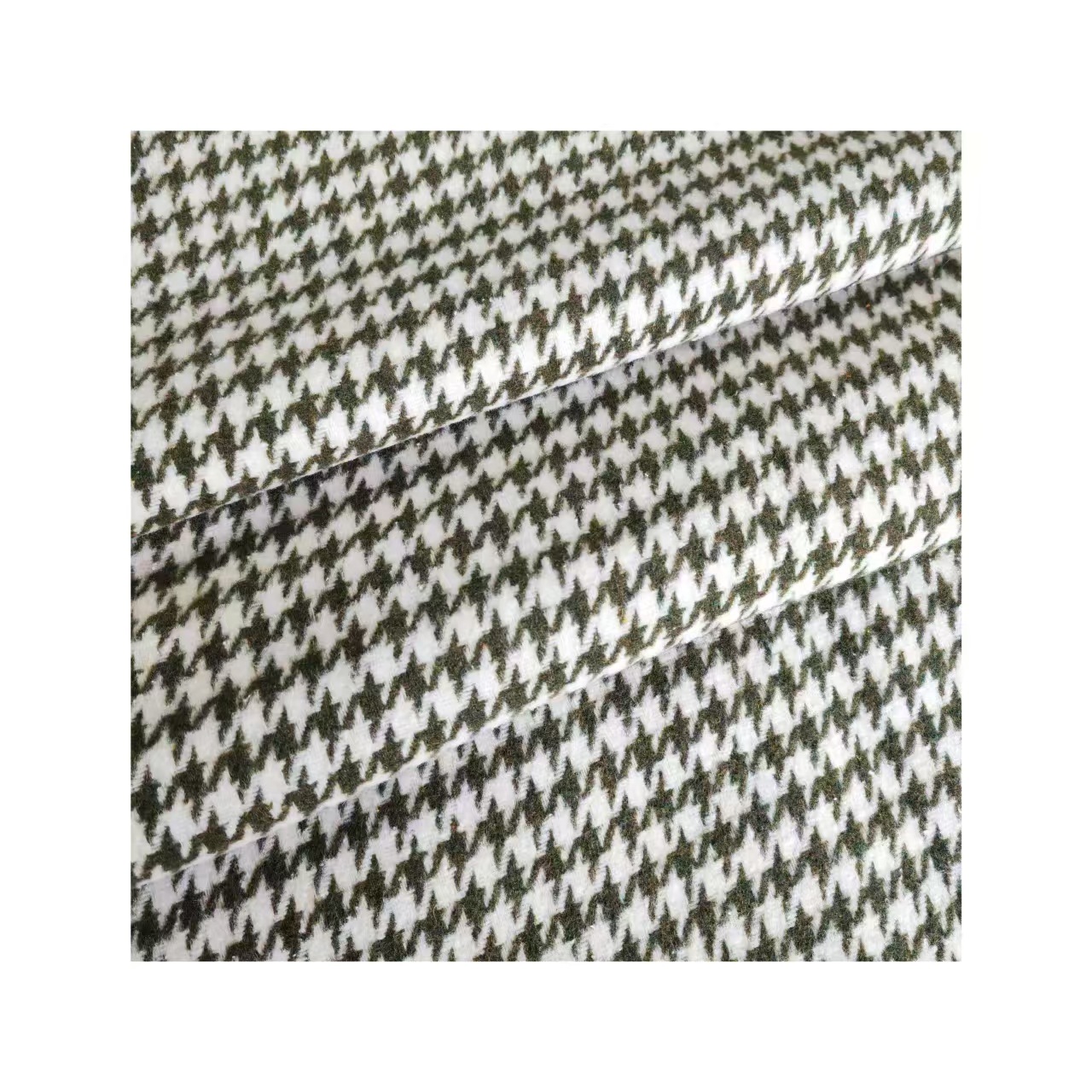 Picture of Shaoxing factory in stock wool-containing autumn and winter houndstooth overalls and tweed fashion shoes and hats bags crazy bird woolen tweed fabric