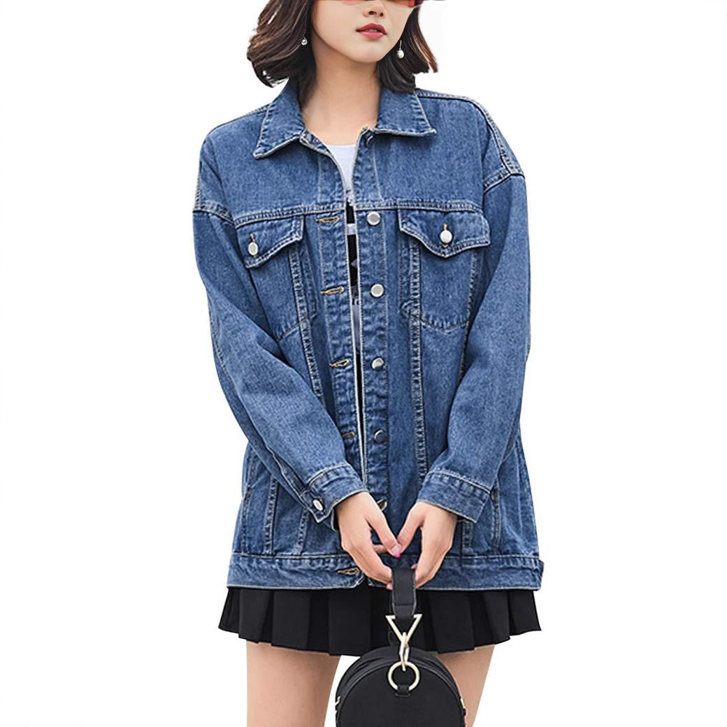 Picture of AliExpress cross-border European and American foreign trade women's clothing Amazon spring and autumn new Denim coat women's jacket long sleeve top
