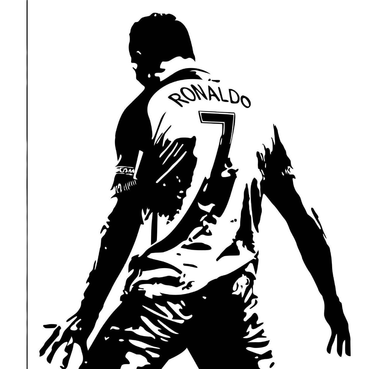 Picture of Football Action Silhouette Carved Wall Stickers Student Dormitory Bedroom Decorative Wall Stickers Wholesale
