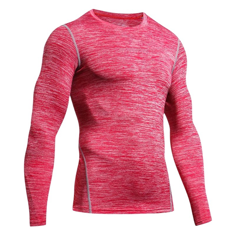 Picture of New European and American Fitness Wear Men's Long Sleeve Quick-drying Elastic Compression Sportswear pro Basketball Running Sports Tight Clothes