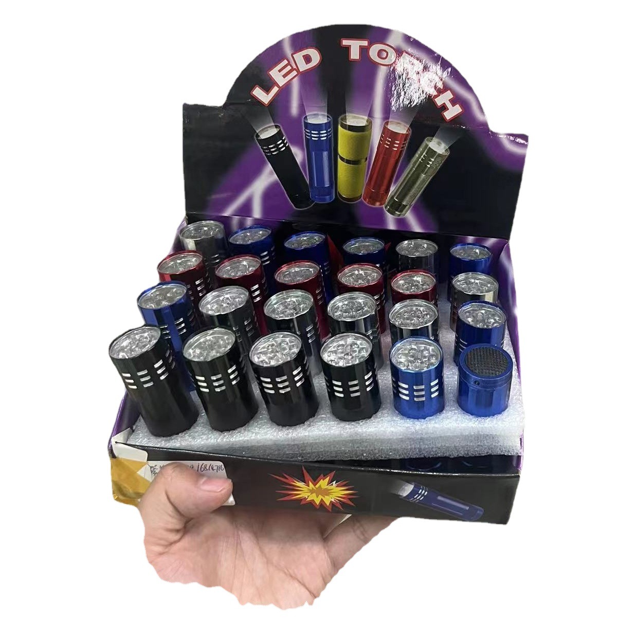 9Led Strong Light Flashlight Portable Floodlight Bead Toolbox Accessories Gift Accessories Box Tools Ultra-Light