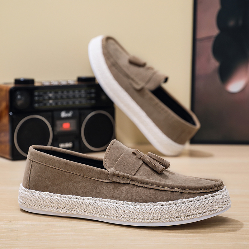 Cross-border Men's Shoes Men's Casual Single-layer Shoes Lightweight Comfortable All-match Flat Foot Casual Shoes Driving Shoes Summer Driving Shoes