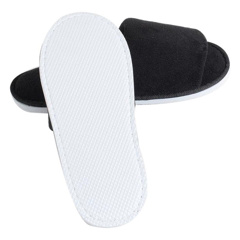 Picture of Hotel pure white coral velvet slippers thick bottom non-disposable home waiting slippers 009