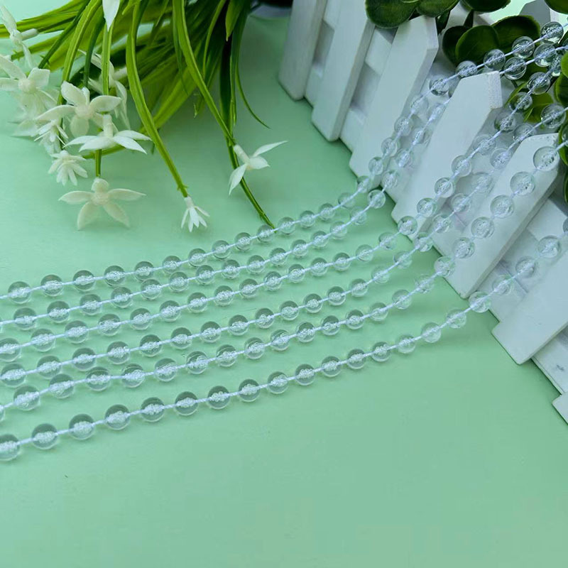 Picture of Acrylic bead curtain line curtain wedding road lead crystal string wedding scene stage ceiling decoration diy door curtain partition