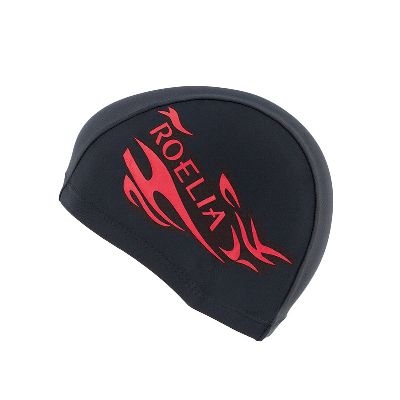 Picture of Swimming cap adult cloth cap swimming cap polyester nylon four needle six thread unisex large swimming belt paper card wholesale