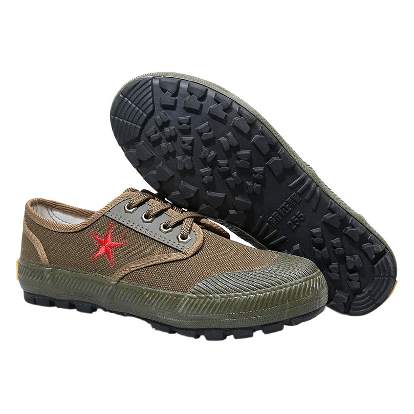 Star low-top liberation shoes labor protection shoes military training shoes work site shoes rubber shoes sneakers hiking shoes single-layer shoes