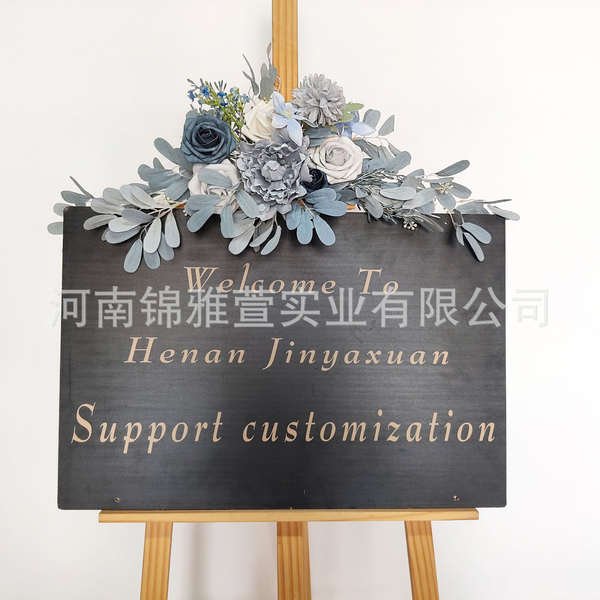 Cross-border Amazon artificial arch simulation flower wedding tag flower welcome flower row background decoration manufacturers supply