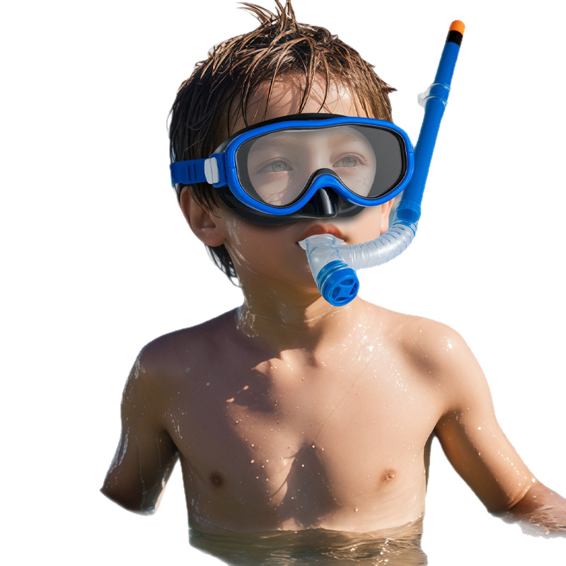 Picture of Svem Goggles Children's Waterproof Swimming Glasses Men's and Women's Diving Goggles suit Snorkeling Semi-dry Snorkeling Equipment