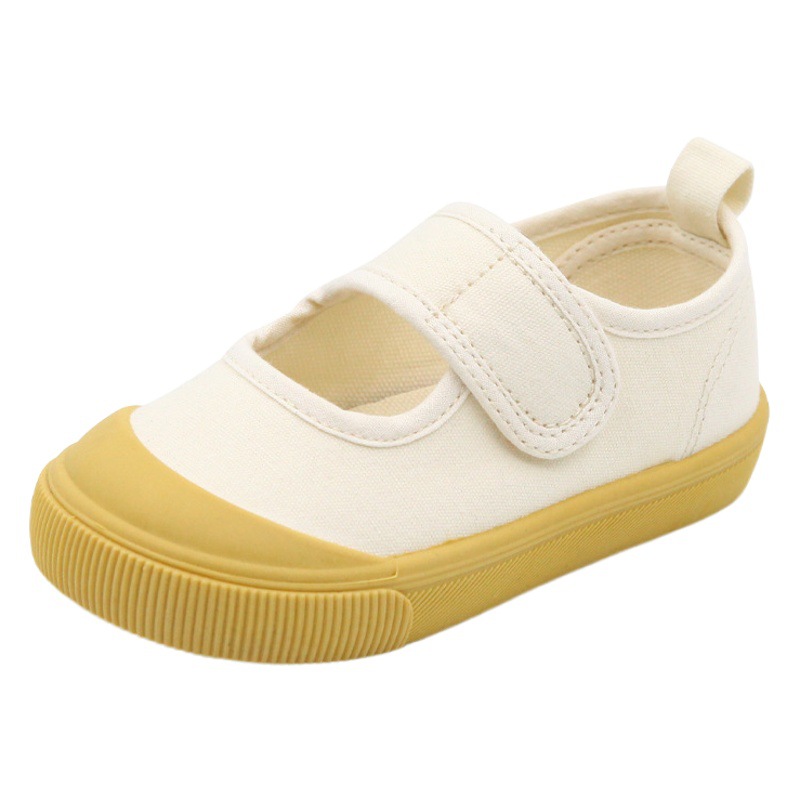 Ts Shallow Canvas Shoes for Boys, Sneakers for Girls, Soft-Soled Baby Kindergarten Indoor Shoes, Tpr Sole, Non-Slip