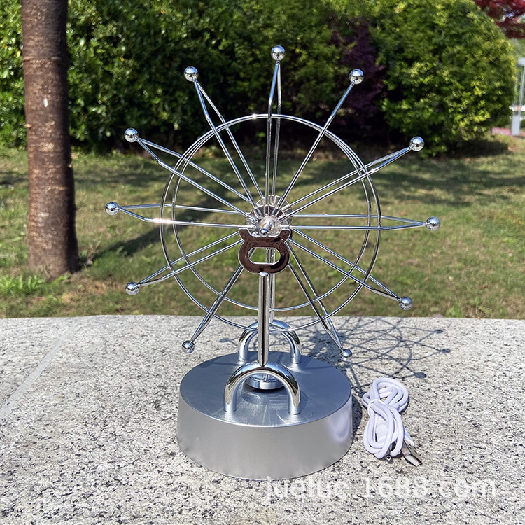 Picture of H818 Golden Ferris Wheel Permanent Motion Instrument Full Metal Frame Sky Instrument Infinite Magnetic Swing Instrument Large Dynamic Ornaments