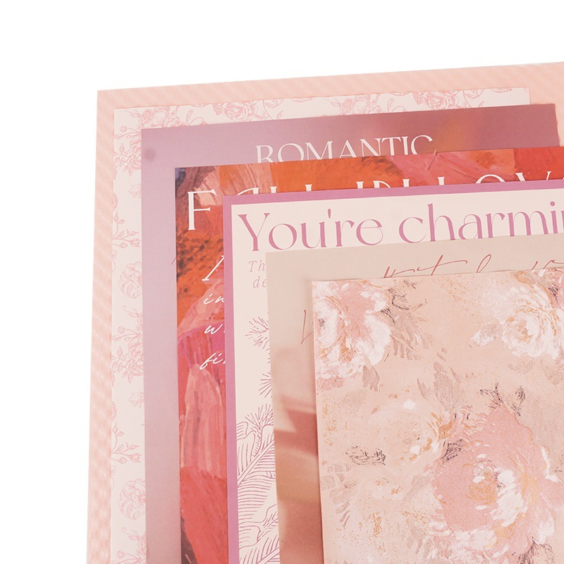 Chinese Valentine's Day Flower Accompaniment Romantic Wrapping Paper Flower Material Package Flower Paper Bouquet Valentine's Day Mother's Day Flower Shop High-End Sense