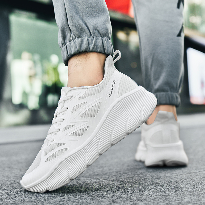 Cross-border Explosions Fashion Shock-cushioning Comfortable Soft Bottom Running Shoes Men's and Women's All-terrain Anti-slip Wear-resistant Sports Tide Shoes