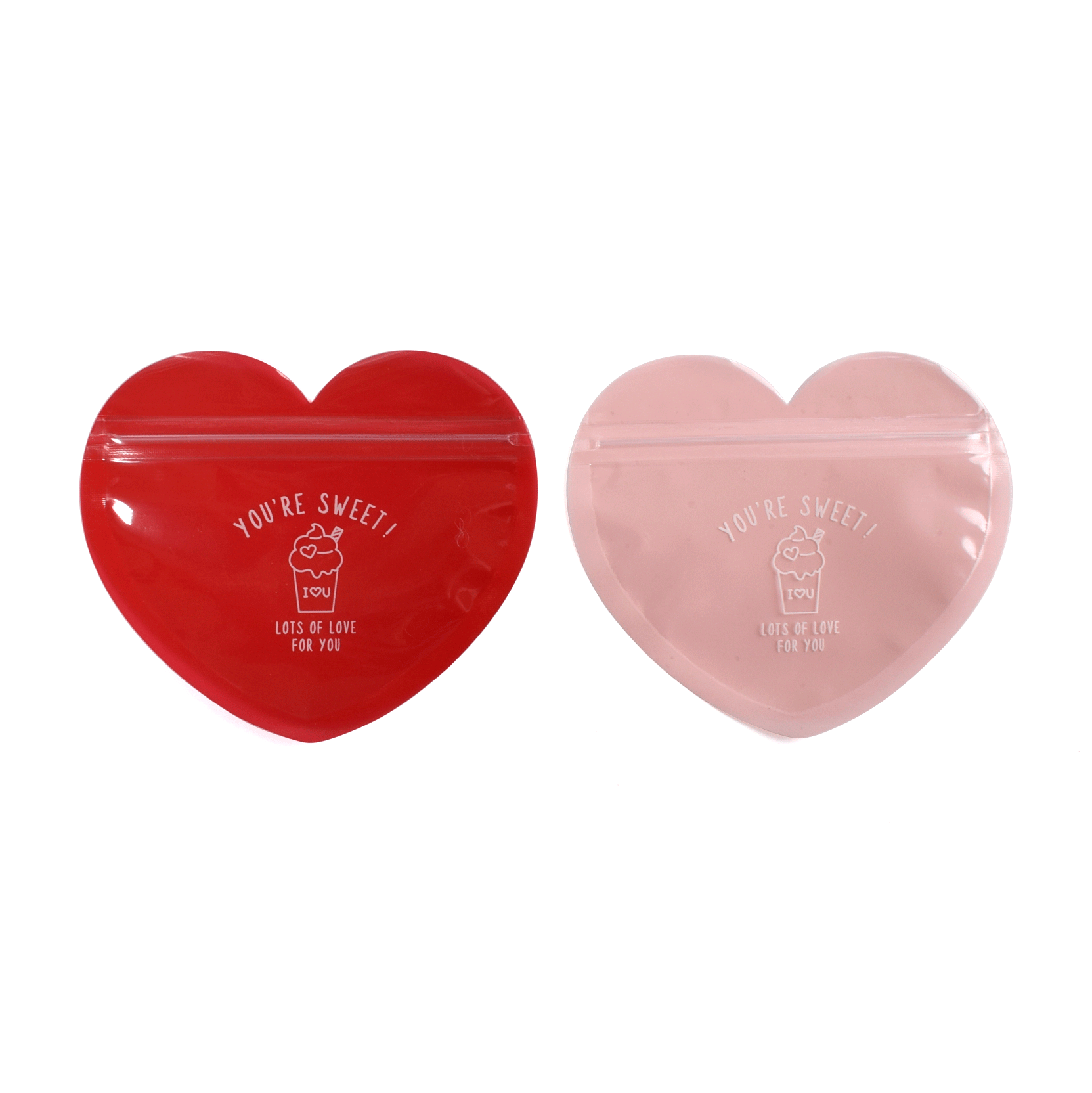 Love snowflake crisp packaging bag self-sealing bag cute cartoon mini gift packaging bag small creative bag 10/bag
