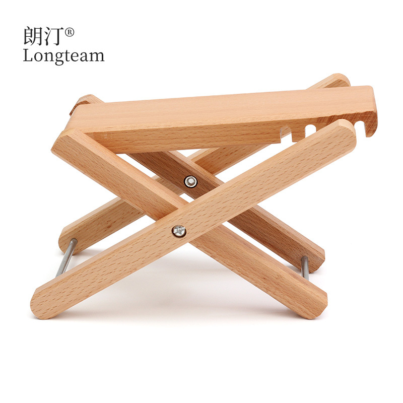 Picture of Guitar Foot Pedal Solid Wood Footstool Playing Pad Foot Rack Erhu Folding Pedal Classical Electric Guitar Step Rack