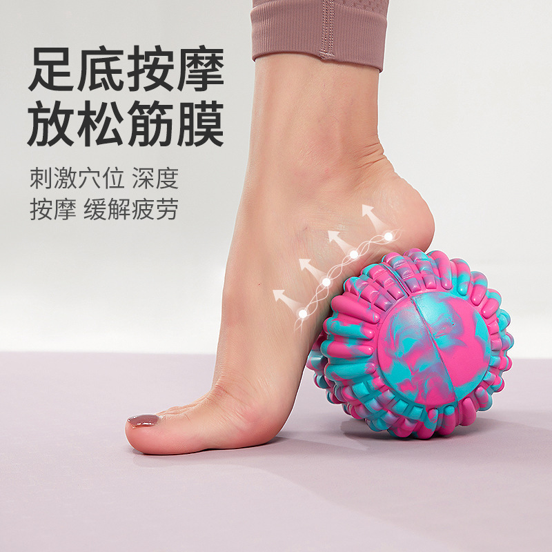 Fascia Ball Massage Ball Muscle Relaxation Peanut Ball Rolling Ball Hand Shoulder Neck Foot Massage Fitness Yoga Ball Cross-Border