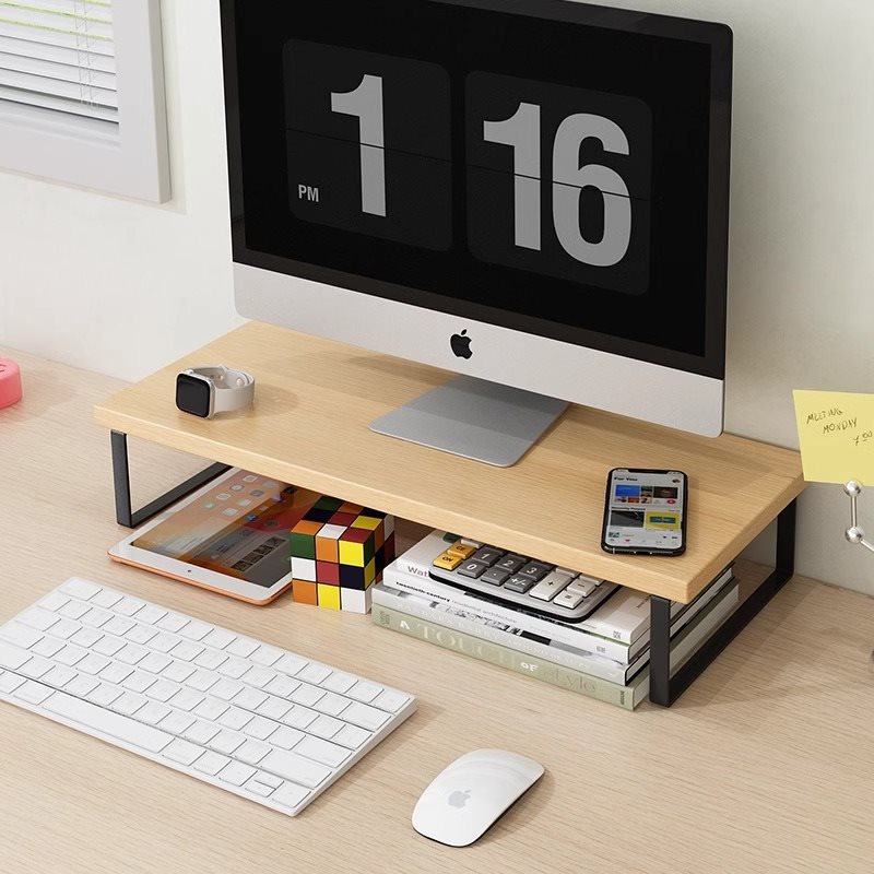 Desktop Workstation Computer Rack Desktop Storage Rack Home Office Monitor Pad Bracket Table
