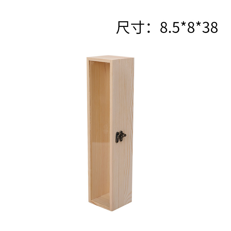Picture of Accompanying Gift Wooden Box Simple Pine Gift Packaging Box Candy Box Immortal Flower and Wood Box Wooden Jewelry Storage Box
