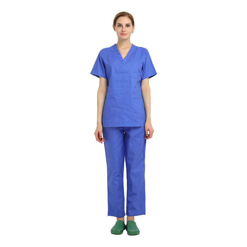 Picture of Hand Washing Clothes Split Suit Surgical Clothes Doctor Nurse Hospital Work Clothes Short-Sleeved Hand Washing Clothes Surgical Clothing Medical