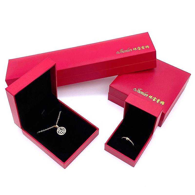 Glow Fine Line Bracelet Box Wedding Jewelry Packaging Box Pendant Box Plastic Box Ring Box Gold Necklace Box