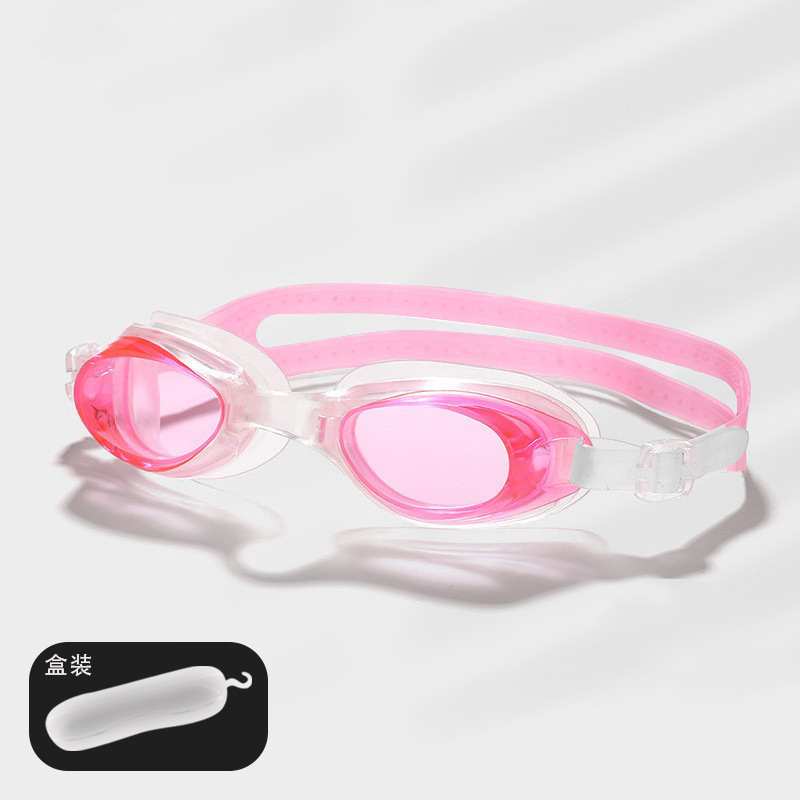 Picture of Factory direct waterproof swimming goggles children adult universal silicone swimming goggles wholesale flat light multi-color optional