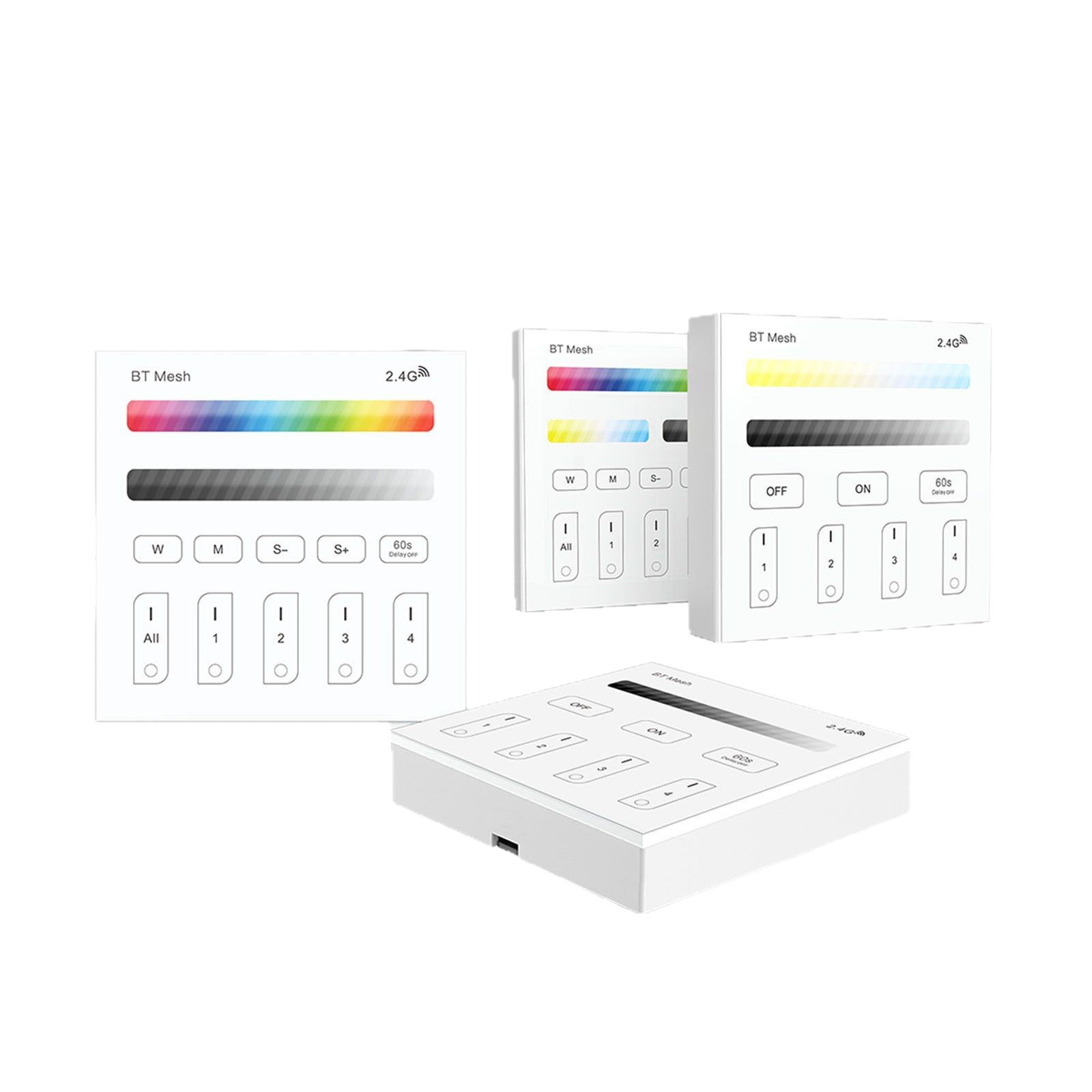 Picture of Touch 86 Panel Bluetooth 2.4g Grouping Rgb Monochrome Lighting Controller Led Wireless Smart Control Intelligent Light Control