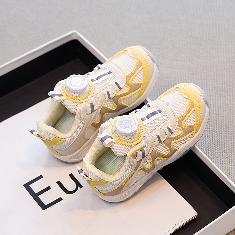 Girls' Sneakers 2025 Summer New Spring and Autumn Children's Shoes Boys' Mesh Breathable Soft Sole Lightweight Daddy Shoes
