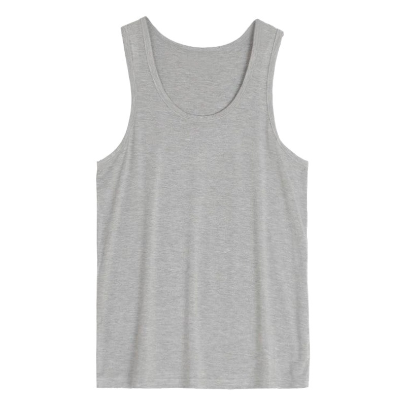Picture of Summer Large Size Tight-Fitting Thin Modal Men's Vest Men's Wholesale Simple Middle-Aged and Elderly Home Clothes Skin-Friendly