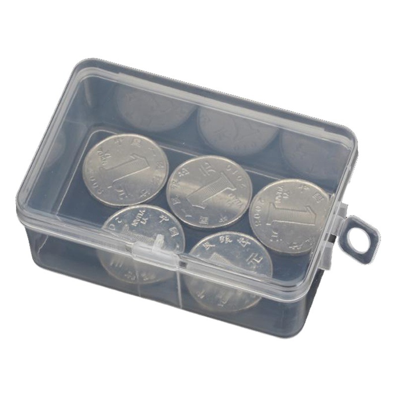 R555 wholesale rectangular small box plastic box product packaging box PP packaging box with lid plastic box with Hook