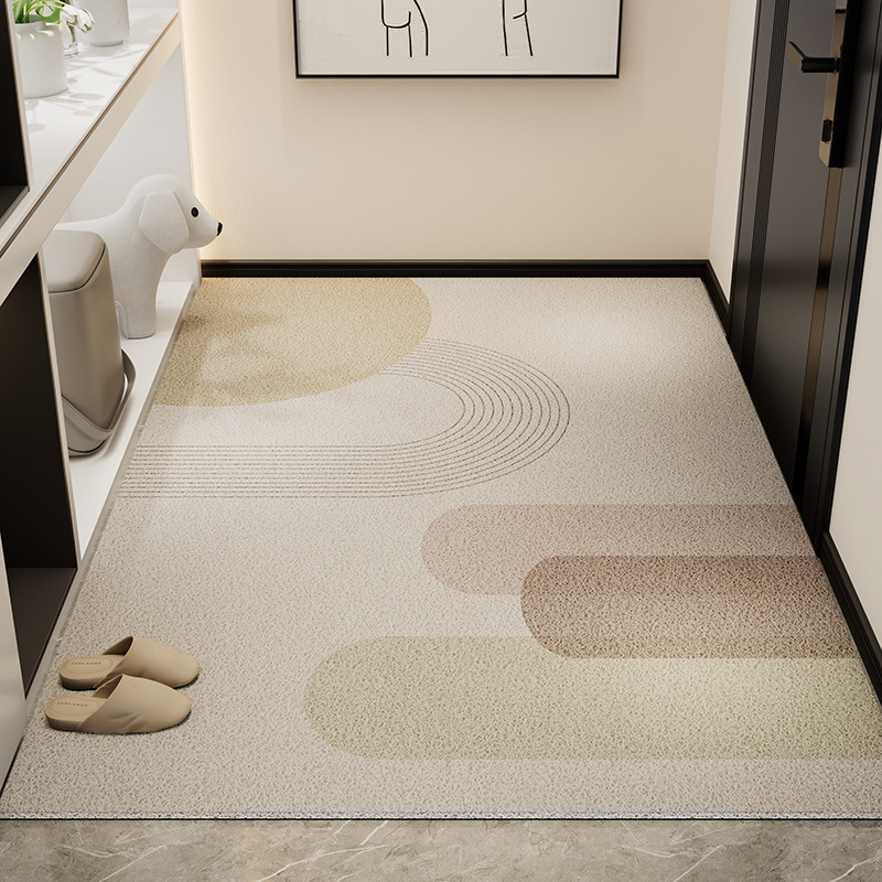 Picture of Light Luxury High-end Door Floor Mat Dirt-resistant Wear-resistant Anti-slip Mat Household Tailable Mud Scraping Silk Ring Floor Mat