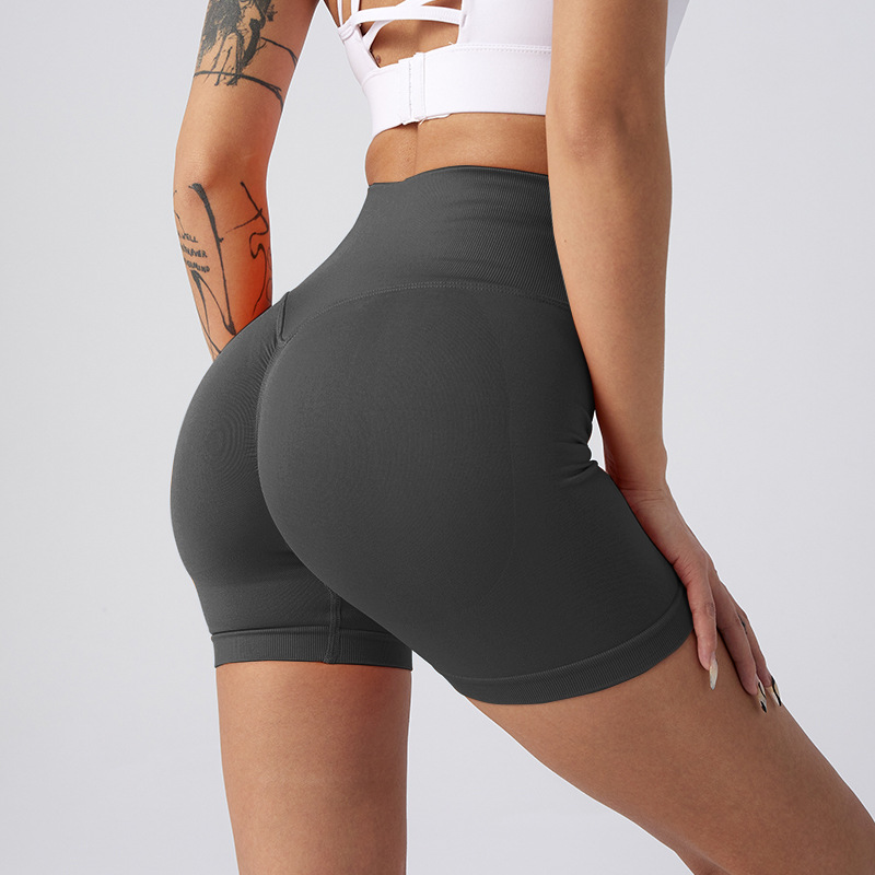 Picture of Summer New High-Waisted Butt-Lifting Fitness Pants for Women, Sports Tummy Control Cycling Leggings, Peach Butt Yoga Shorts