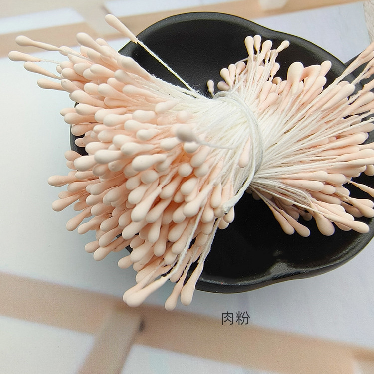Picture of Wholesale Korean Style Handmade DIY Hair Accessories High Simulation Flower Stamens Material 2mm Matte Round Match Head Flower Heart Flower Stamens