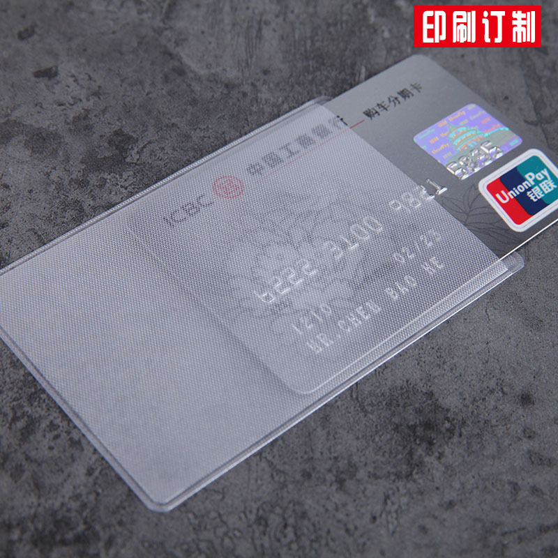 Picture of Pvc Transparent Card Holder Id Card Holder Id Card Protective Cover Bus Card Holder Card Film Card Holder Small Card Holder