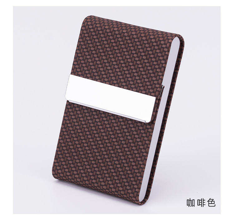 Picture of Amazon Amazon hot PU business card bag business card case Card Case full leather business card case magnetic card holder