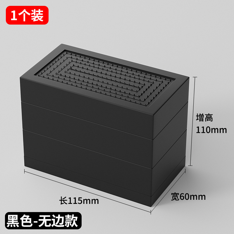 Picture of Cross-Border Amazon Black Furniture Bed Heightening Foot Pads 2 358inch Table Sofa Cabinet Tpu Anti-Slip Stacking