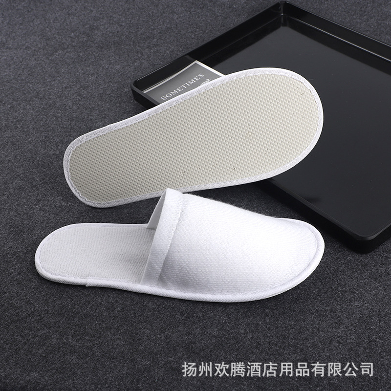 Picture of Hotel disposable slippers encrypted plush household hospitality slippers hotel homestay manufacturers supply