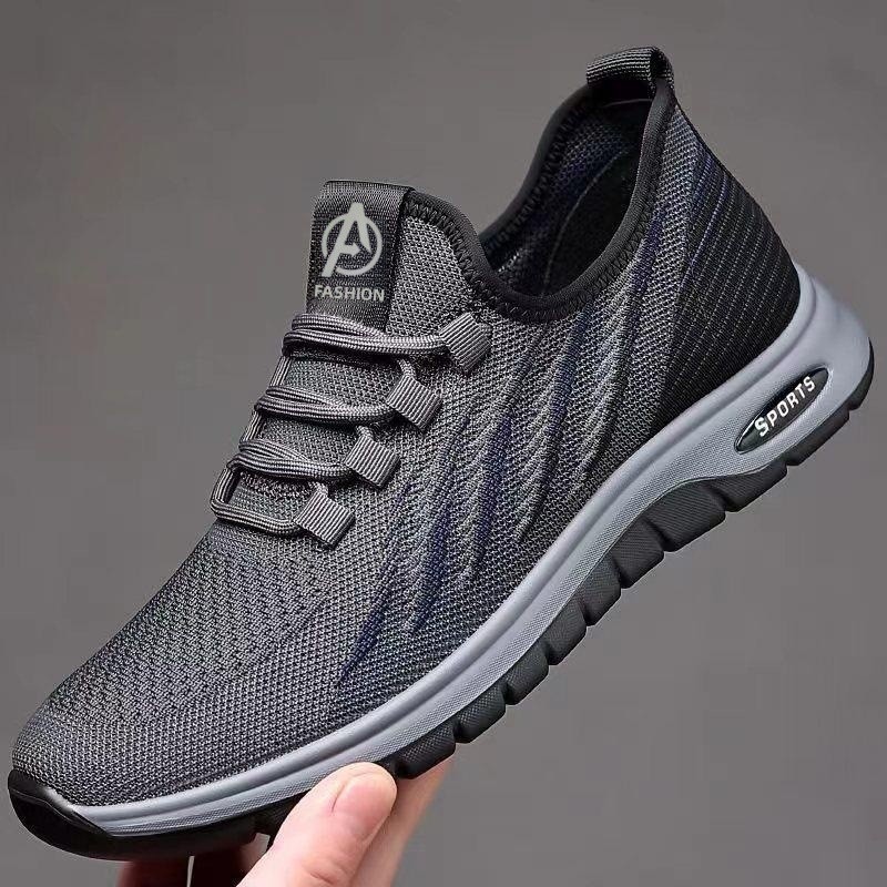 Cross-border men's shoes spring and summer all-match running shoes breathable mesh shoes middle-aged father leisure sports walking sneaker