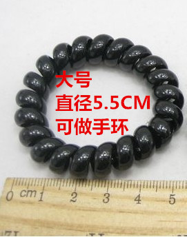Picture of Candy Color Bold Bracelet Telephone Line Hair Ring Extra Large Rubber Band South Korea Headwear Hair Accessories Headband Spring Ring