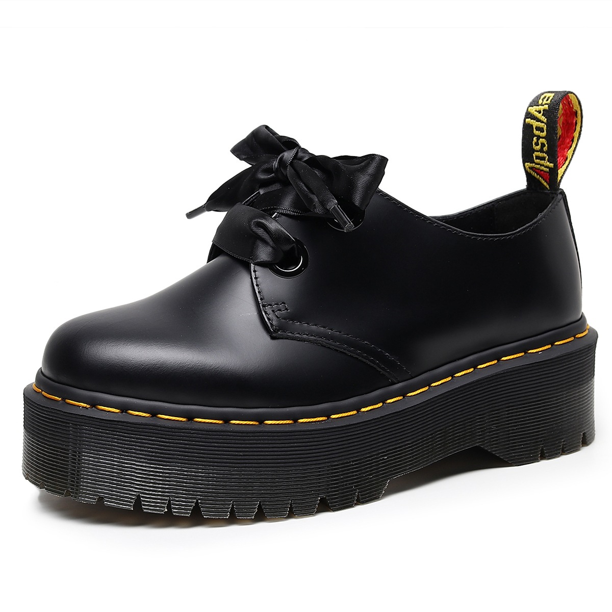 1461 Thick-Soled 2-Hole Roast Women's Same Style Genuine Leather Shoes for Women British Student Low-Top Platform-Soled Short Boots