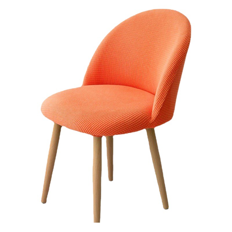 Arc Low Back Dining Chair Cover Household Elastic One-piece Chair Cover All-inclusive Special-shaped Dining Chair Cover Arc Chair Cover