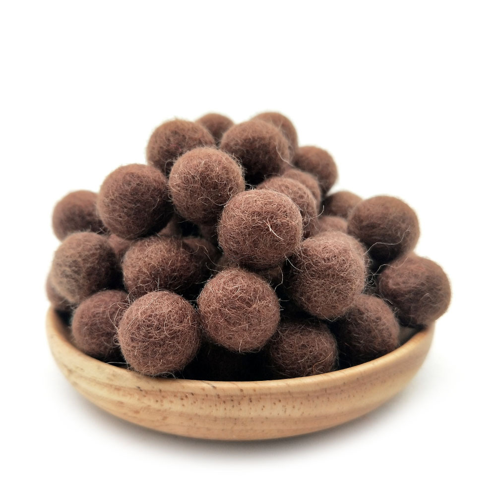 Picture of Cross-border in stock 2CM wool ball Christmas jewelry accessories Christmas diy colorful wool ball small wool ball pokes