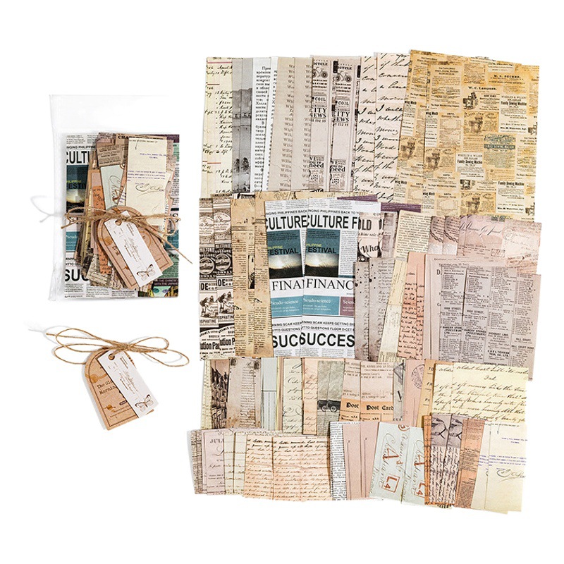 Momo material package memory Post Office series light paper material paper vintage Journal base landscape note paper