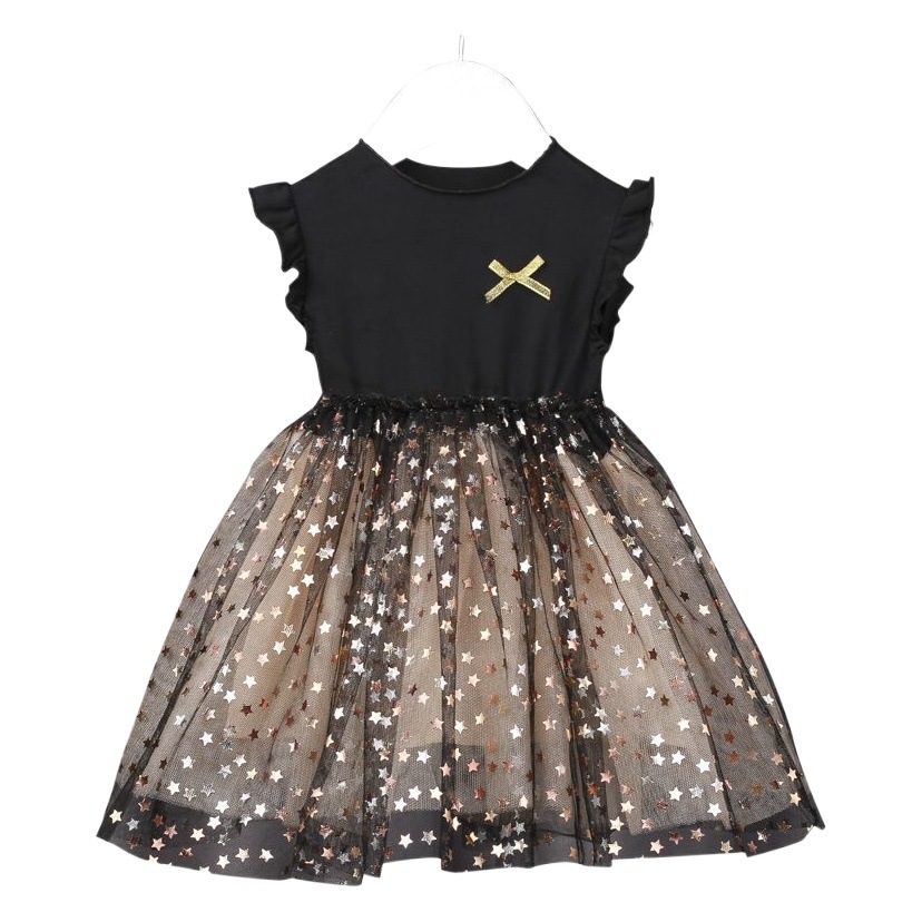 Baby Girl's dress Summer Dress Children's Korean Style Girl's Cotton Puff Dress Super Fairy Western Style Mesh Princess Dress for Summer