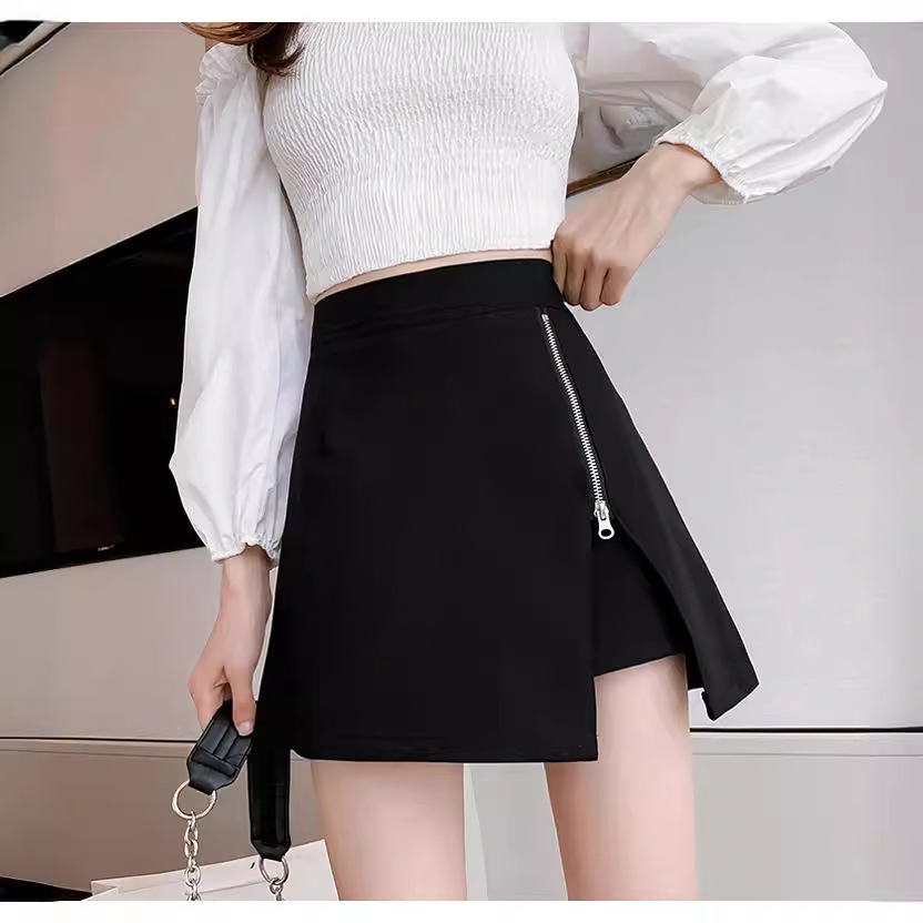 Summer Hot Girl High Waist Slimming Skirt Skirt Skirt Women's Summer Design Sense Skirt Sexy Hip Skirt Anti-Light