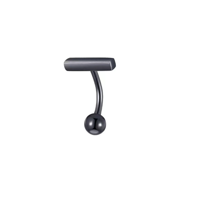 Picture of Stainless steel T-shaped belly button ring belly button nail puncture jewelry 2022 new belly button nail wholesale