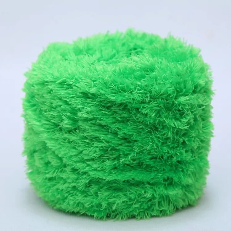 Picture of Crystal Coral Velvet Thick Thread Imitation Fur Scarf Hat Baby Baby Thread Hand-Knitted Wool Ball