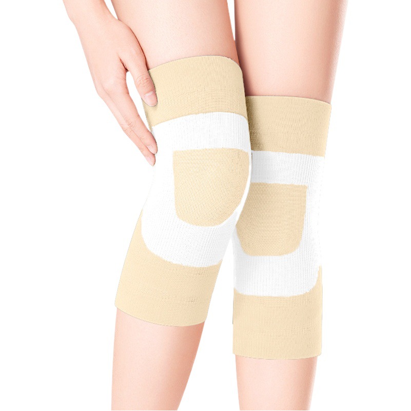 Sports Warm Knee Pads, Thickened Japanese Silk Knee Pads, Cold-Resistant Knee Pads for Inner Wear, Dance, Yoga, Health Care and Cold Protection
