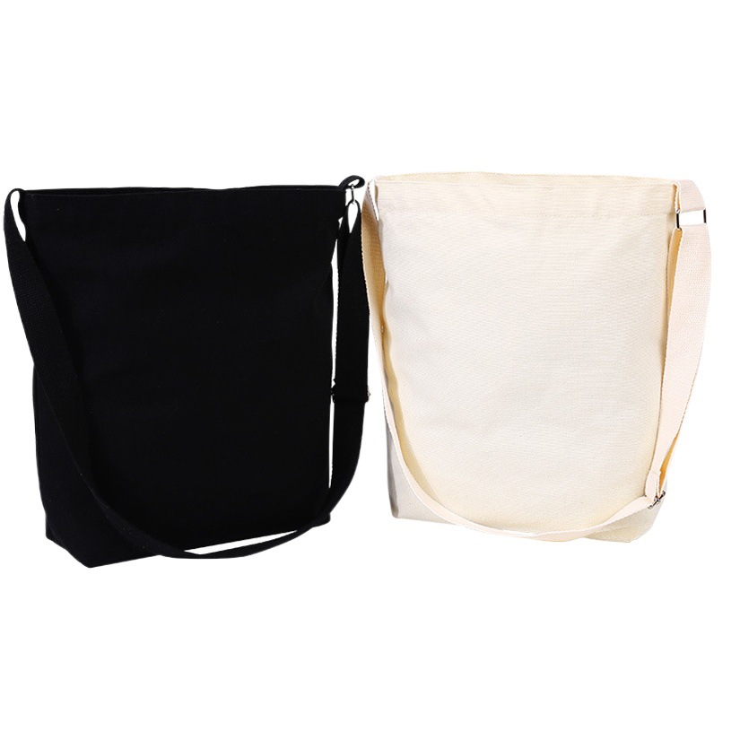 Training courses educational institutions canvas bags printed logo students blank spot slung portable canvas bags Wholesale